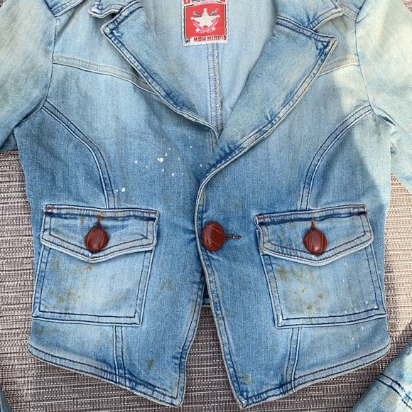 Diesel distressed denim jacket - Picture 3 of 4